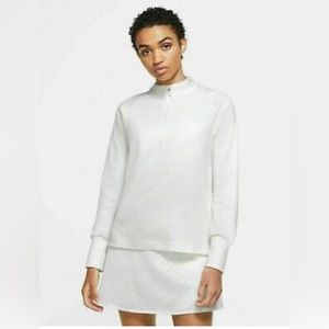 Nike Womens Victory Therma Half Zip Golf top White CU0817-100